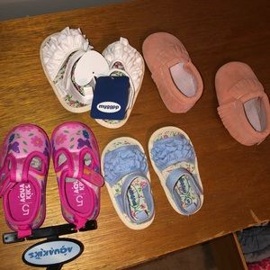 Lot of four pairs of shoes NWT toddler girls 4-5